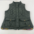 Joules Minx Women's Lightweight Padded Gilet / Body Warmer Dark Green UK size 16