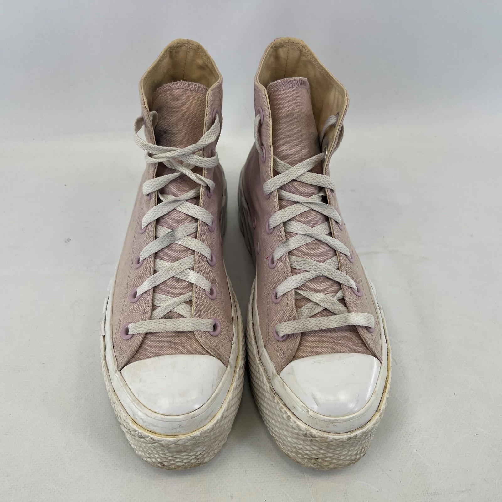 Converse Chuck Taylor Size UK 6 Dusty Pink Canvas High Top Trainers