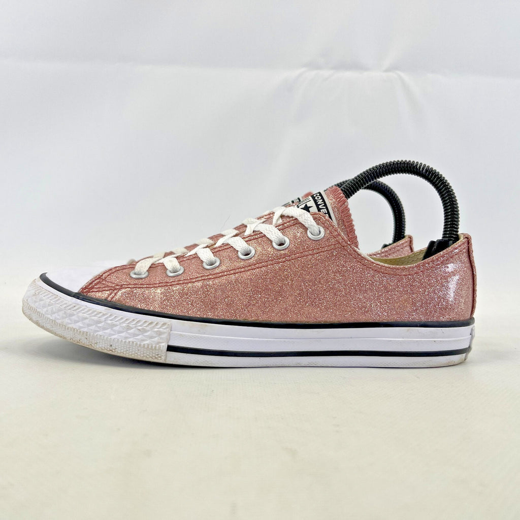Converse All Star Sparkly Pink Glitter Trainers UK size 4