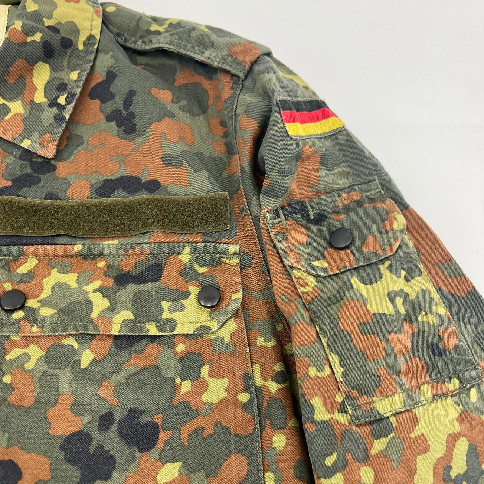 Genuine German Flecktarn Jacket Army Bundeswehr Lightweight Field Coat Gr.12