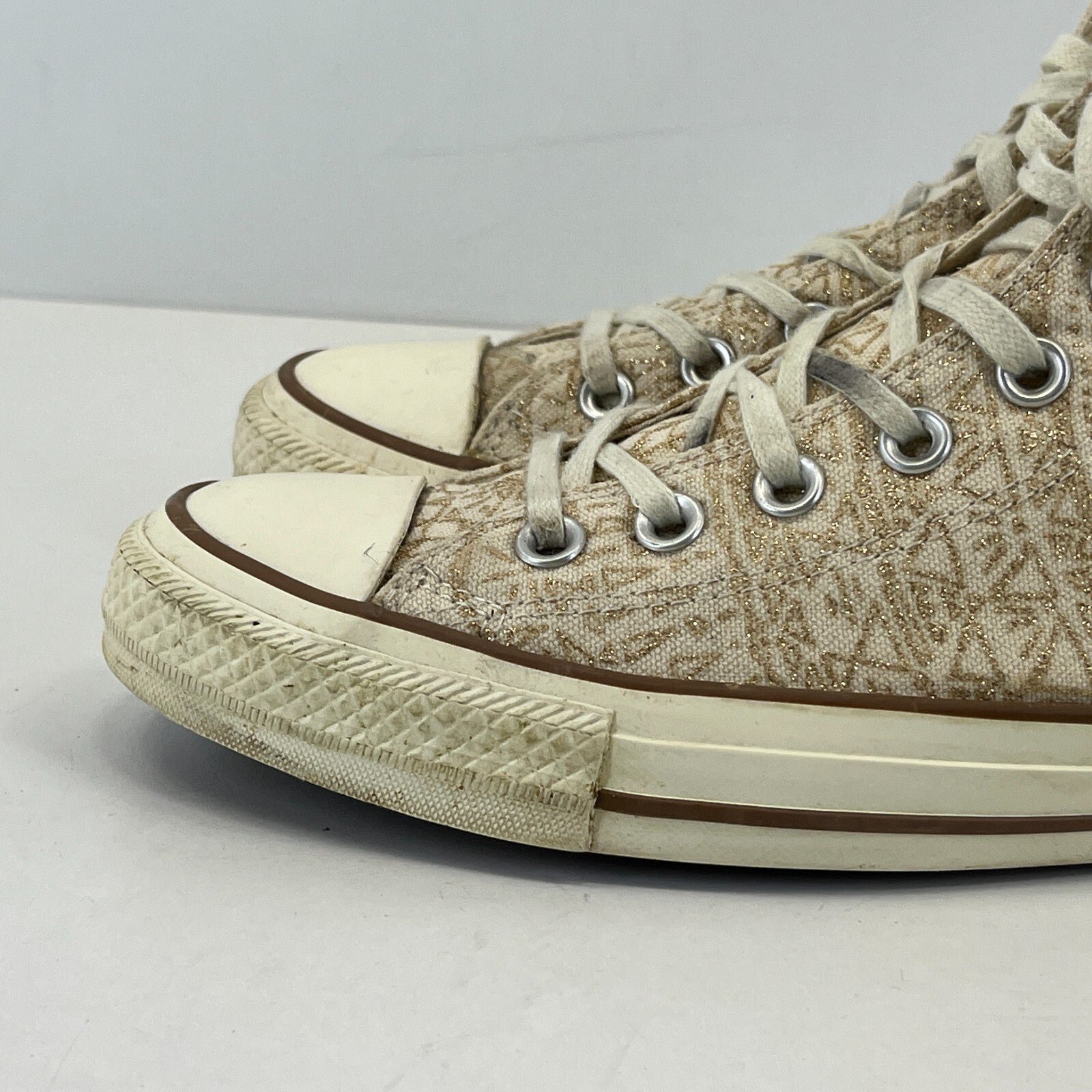 Converse Chuck Taylor All Star High Top Gold Embroidered Women's size UK 7 EU 40