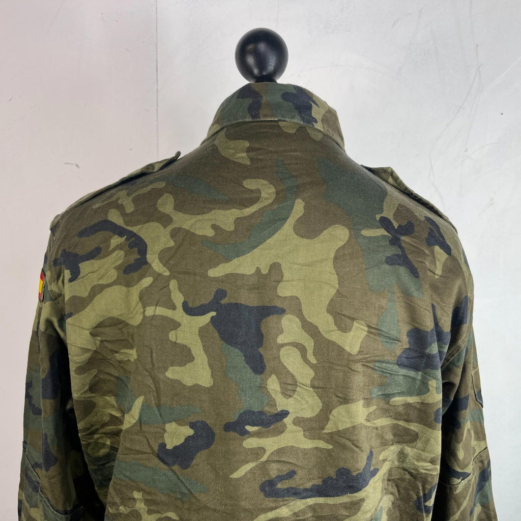 Spanish Military Army Issue Thermal Combat Jacket Woodland Camouflage size L