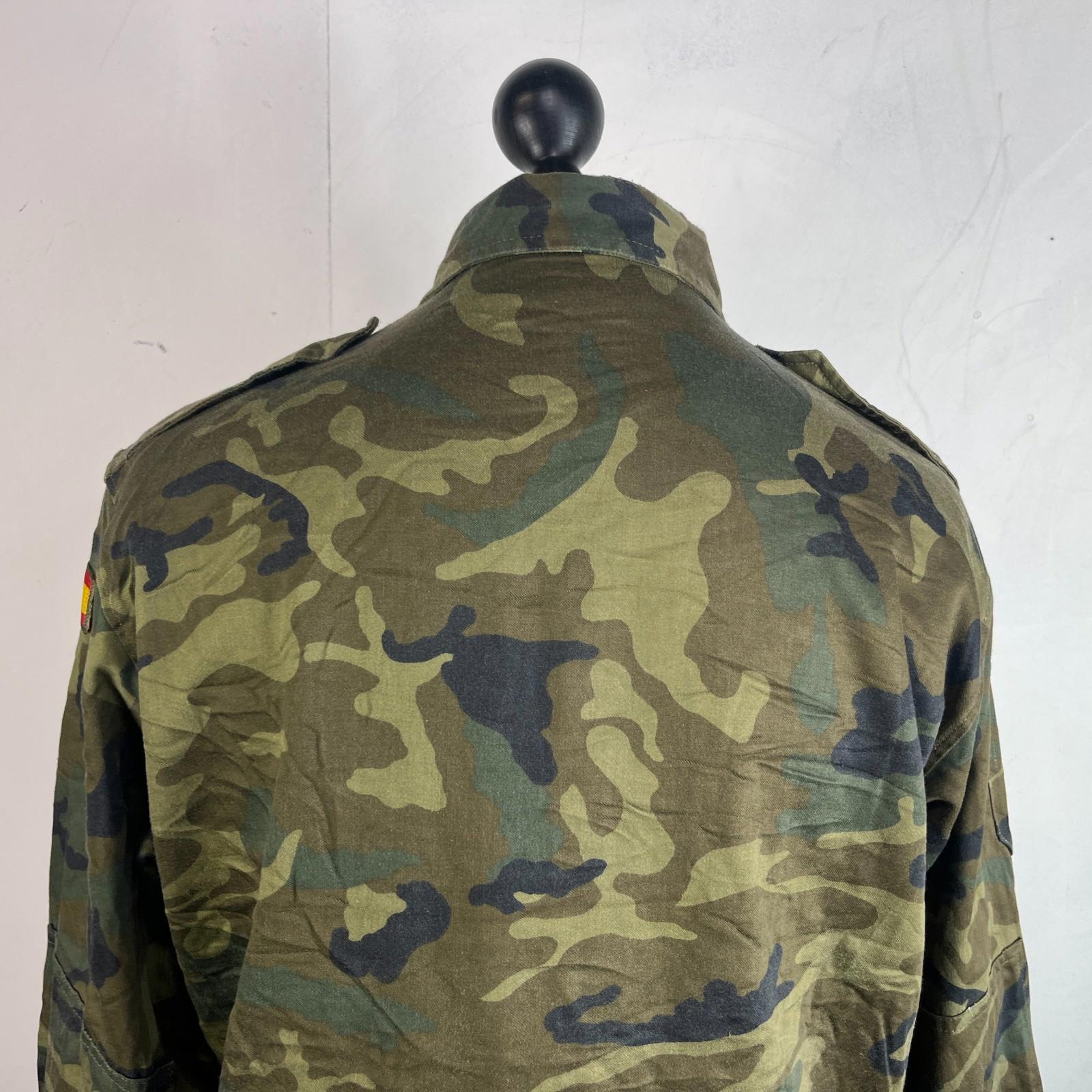 Spanish Military Army Issue Thermal Combat Jacket Woodland Camouflage size L