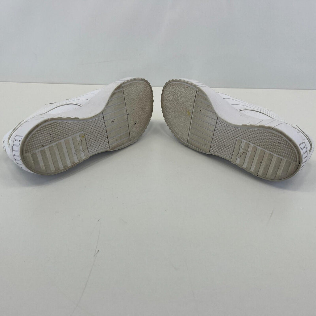 Puma Cali Chunky White Leather Trainers size UK 6  EU 39