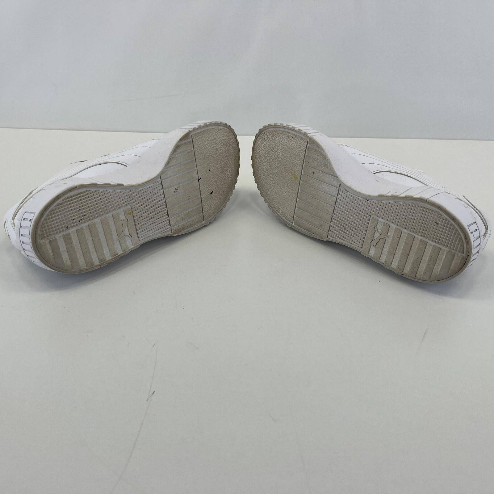 Puma Cali Chunky White Leather Trainers size UK 6  EU 39