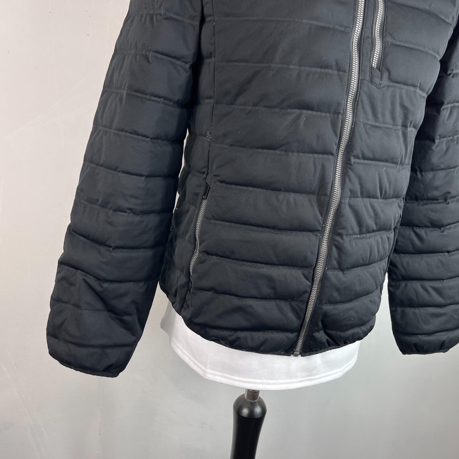 Superdry Down Filled Lightweight Puffer Jacket in Black Women's size 14