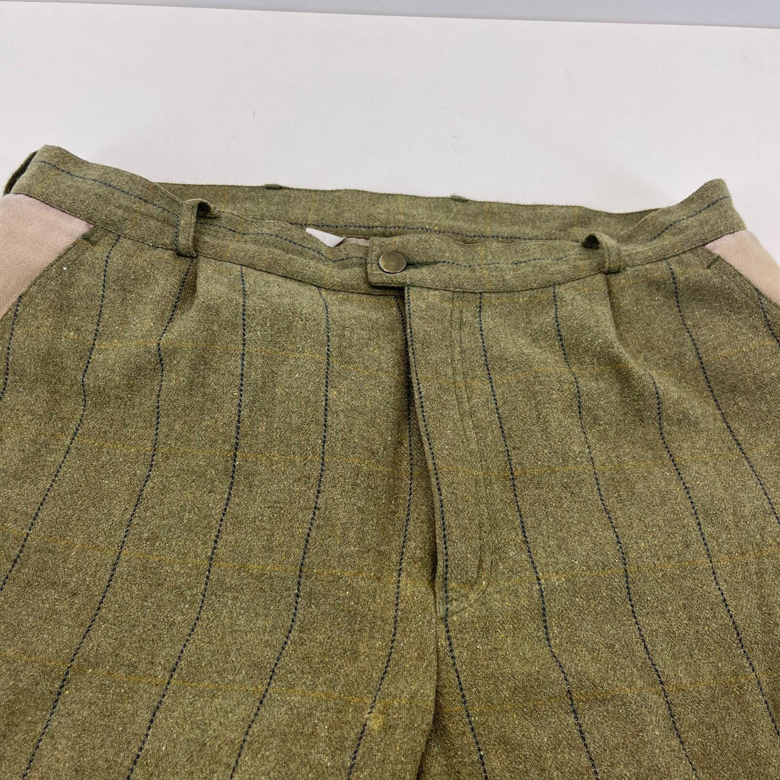 Laksen Gore-Tex Shooting Breeks Plus Fours Wool Blend W38" L22" Green Wide Pin