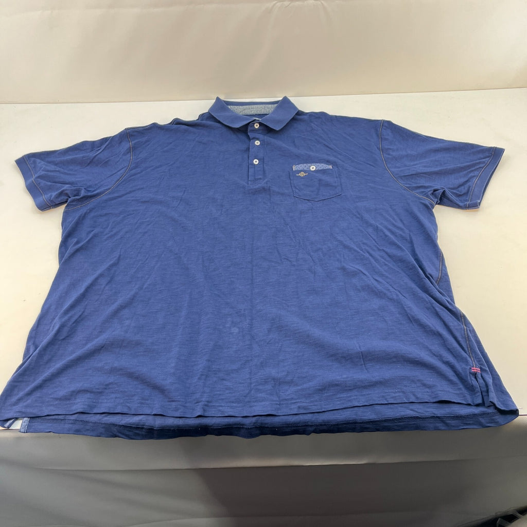 Baileys Men's Navy Blue Polo Shirt with Pocket size 5XL