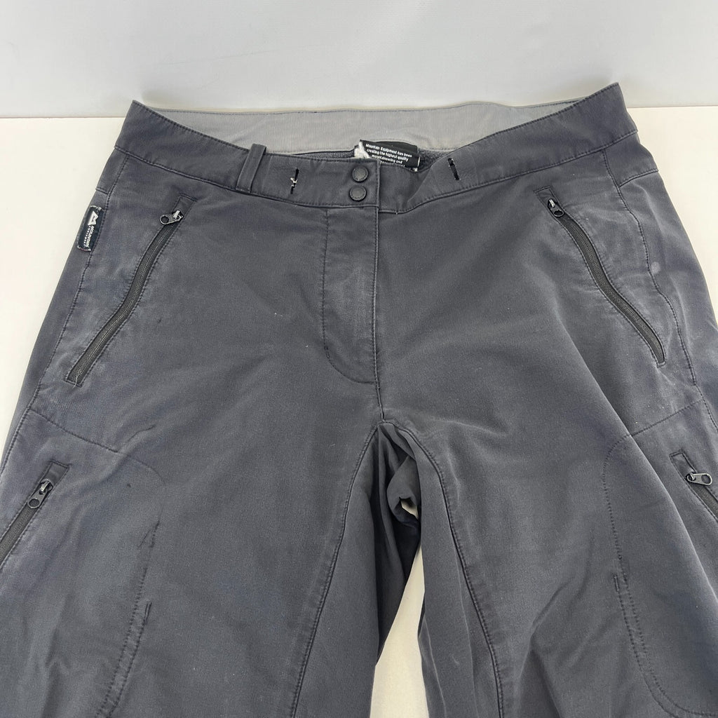 Mountain Equipment Ibex Pants Charcoal Grey Hiking Trousers Womens UK 12 Leg 32"