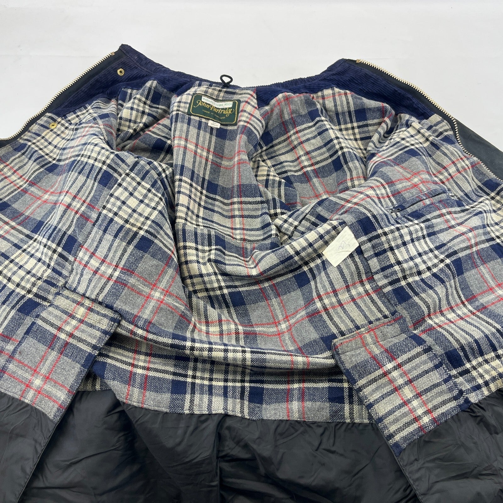 John Partridge Women's Wax Jacket in Black Waxed Cotton size 34 (XS)