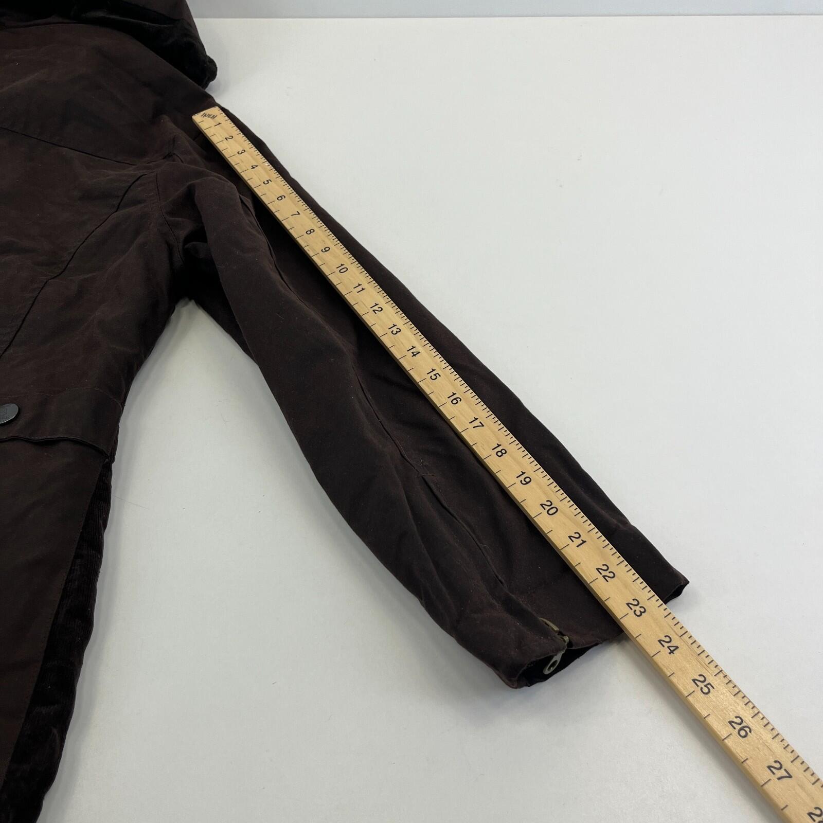 Vintage Hunter Outdoor Wax Jacket Womens 14 Brown Country Coat Made in England