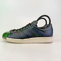 Adidas Superstar Dark Chrome Shell Toes Black Leather White Sole UK size 5