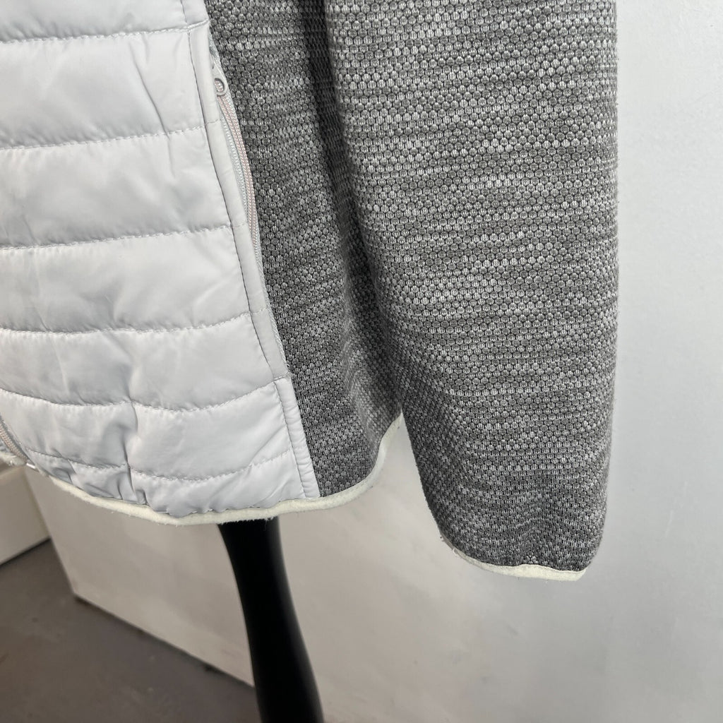 Craghoppers Womens Hybrid Fleece Jacket Grey Padded Quilted Size UK 18 - EU 44