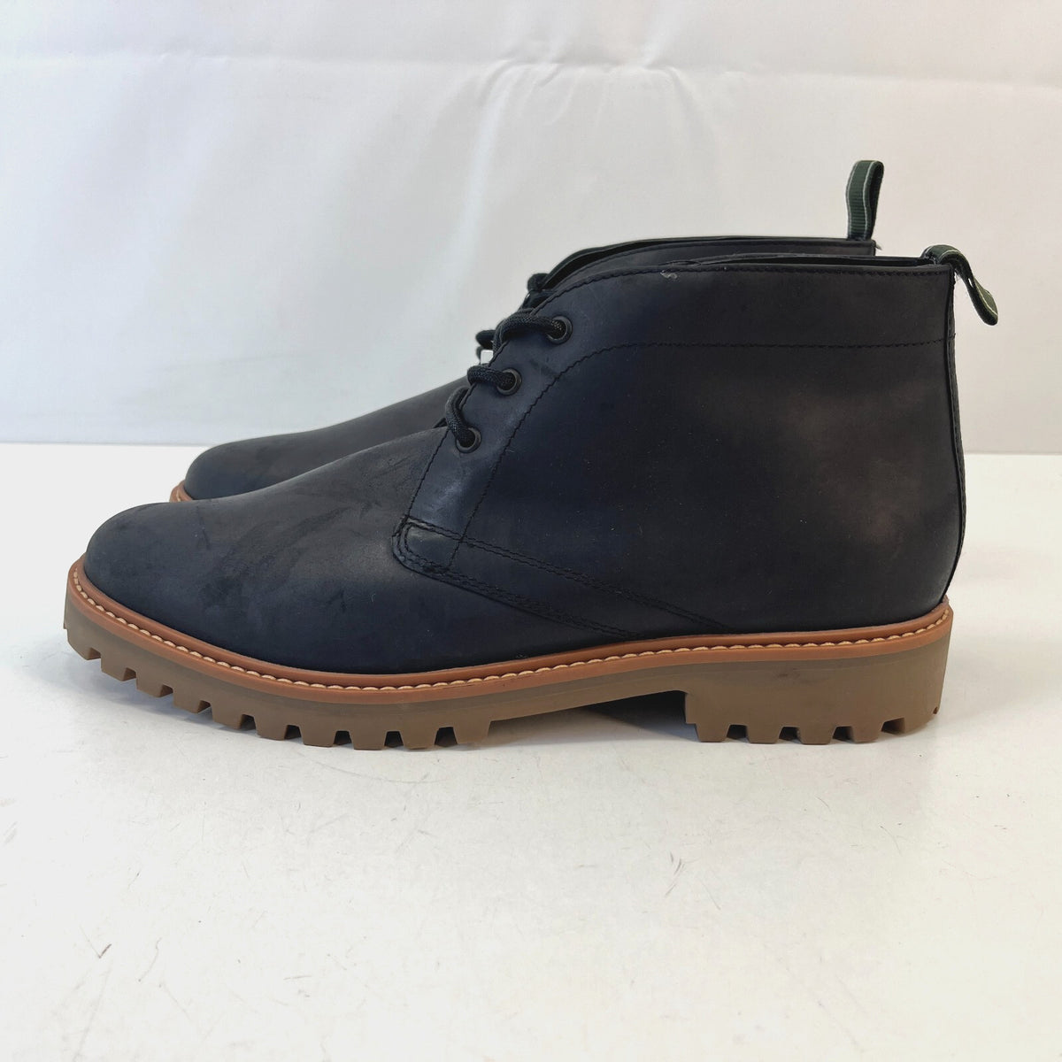 M&S Men's Leather Ankle Boots Charcoal Grey size UK 11 - EU 46