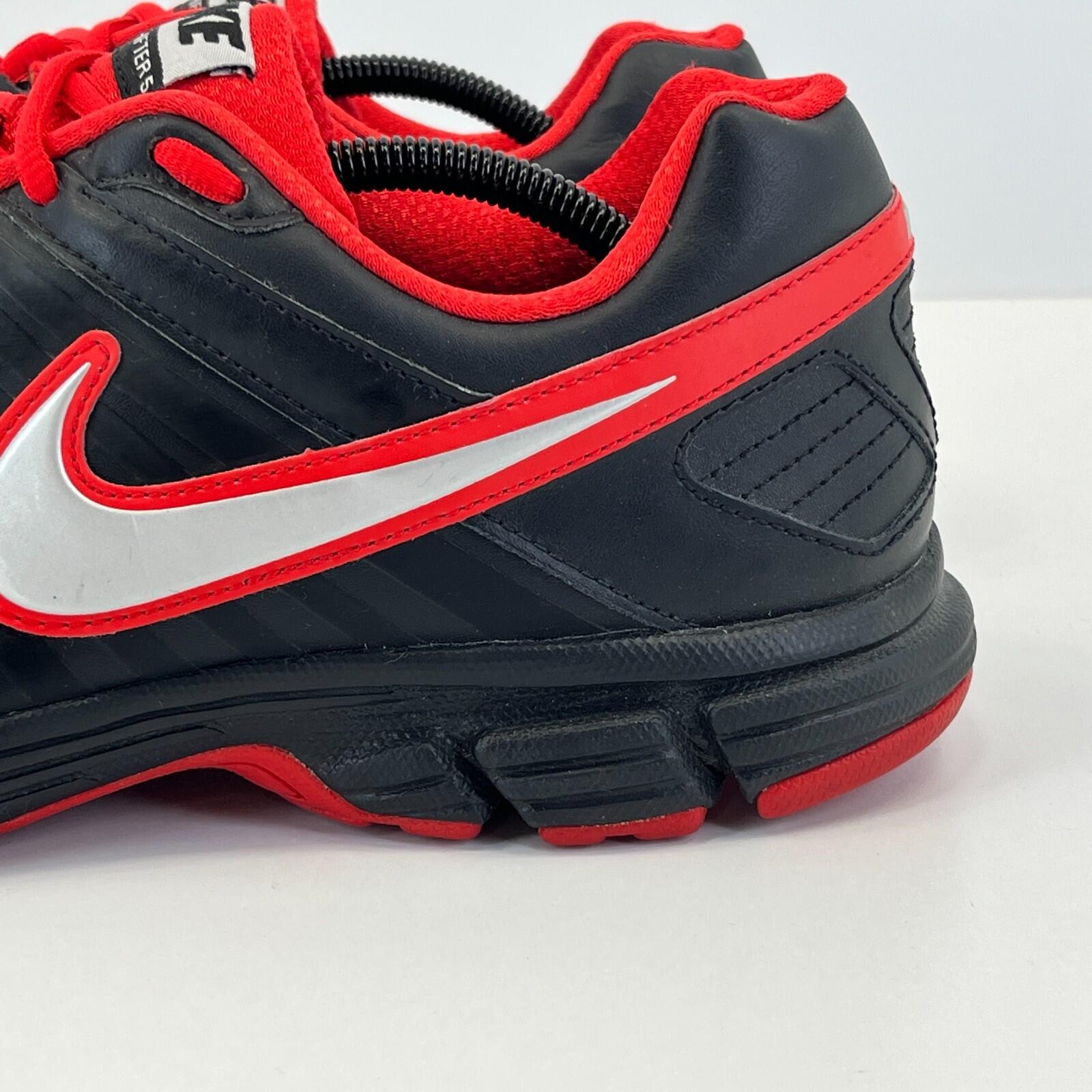 Nike Downshifter 5 Men's Trainers in Black & Red size UK 11 / EU 46