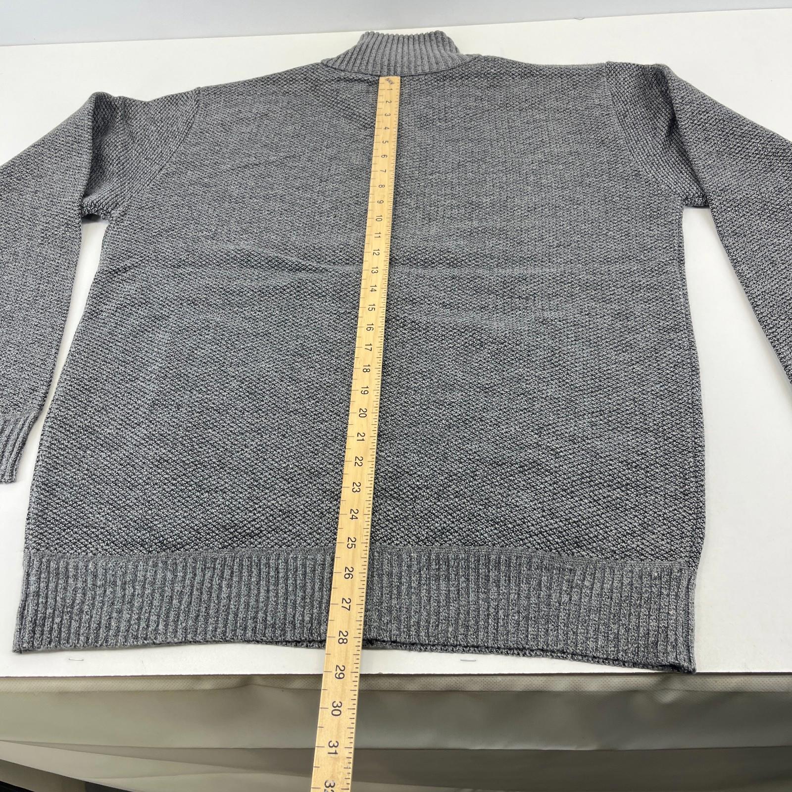 Raphael Valencino Thermal Fleece Lined Jacket Grey Long Sleeve Mens XL - New