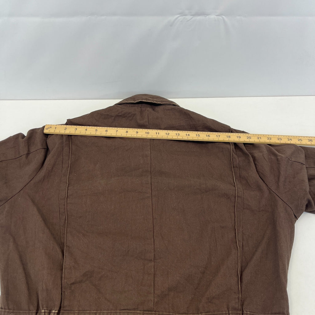 Vintage Walls Blizzard Pruf Brown Lined Overalls Men's Large-Regular Made in USA