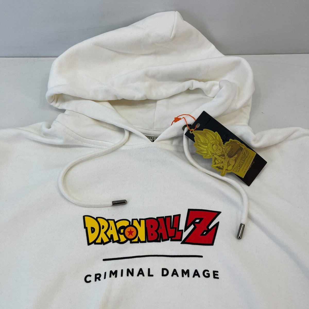 Criminal Damage Limited Edition Dragonball Z Hoodie White size M New with Tags