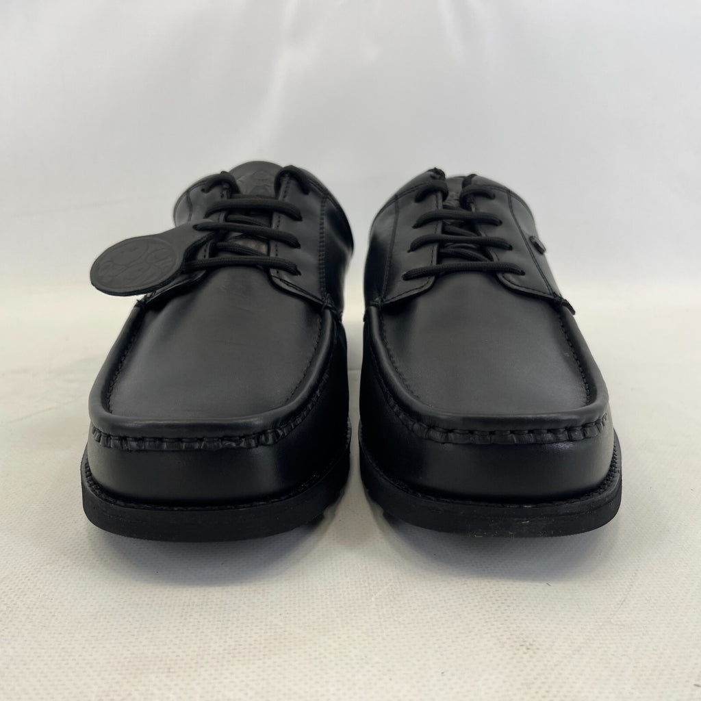 Pretty Green Harrow Lace Up Shoes Moccasin Loafers Men's Black Leather size 9.5