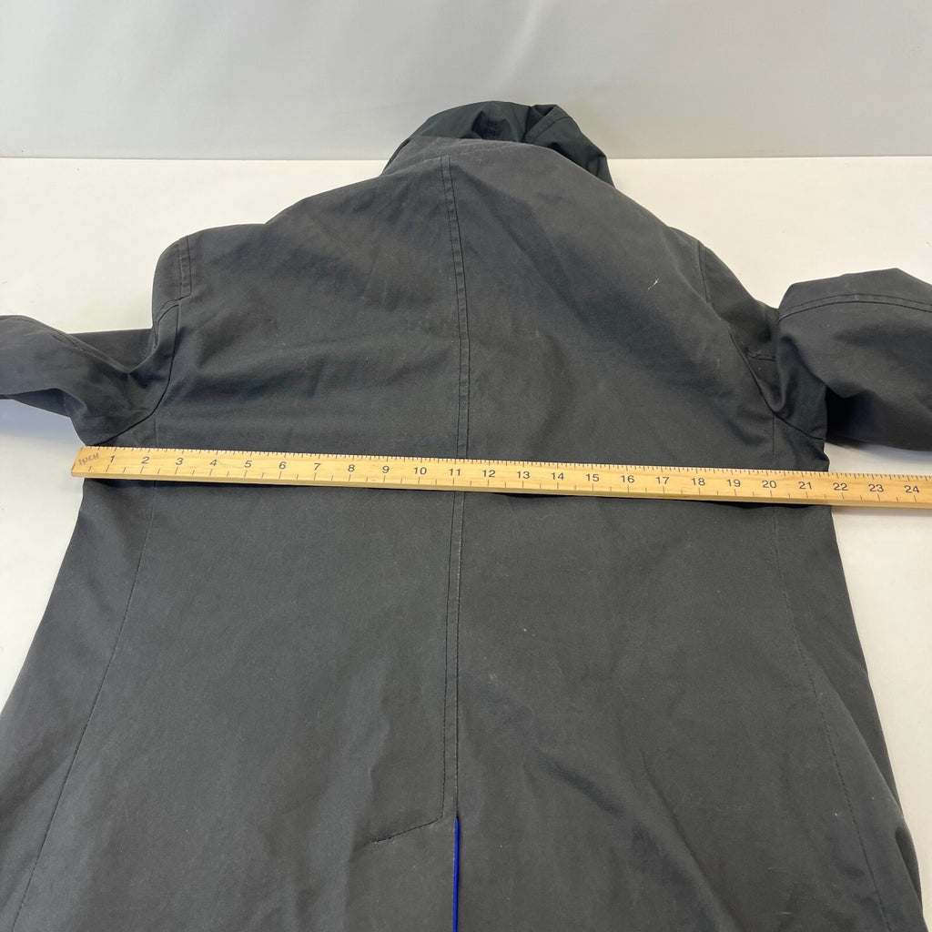 Superdry Idris Elba The Director Raincoat Jacket w/ Removable Hood Black size M