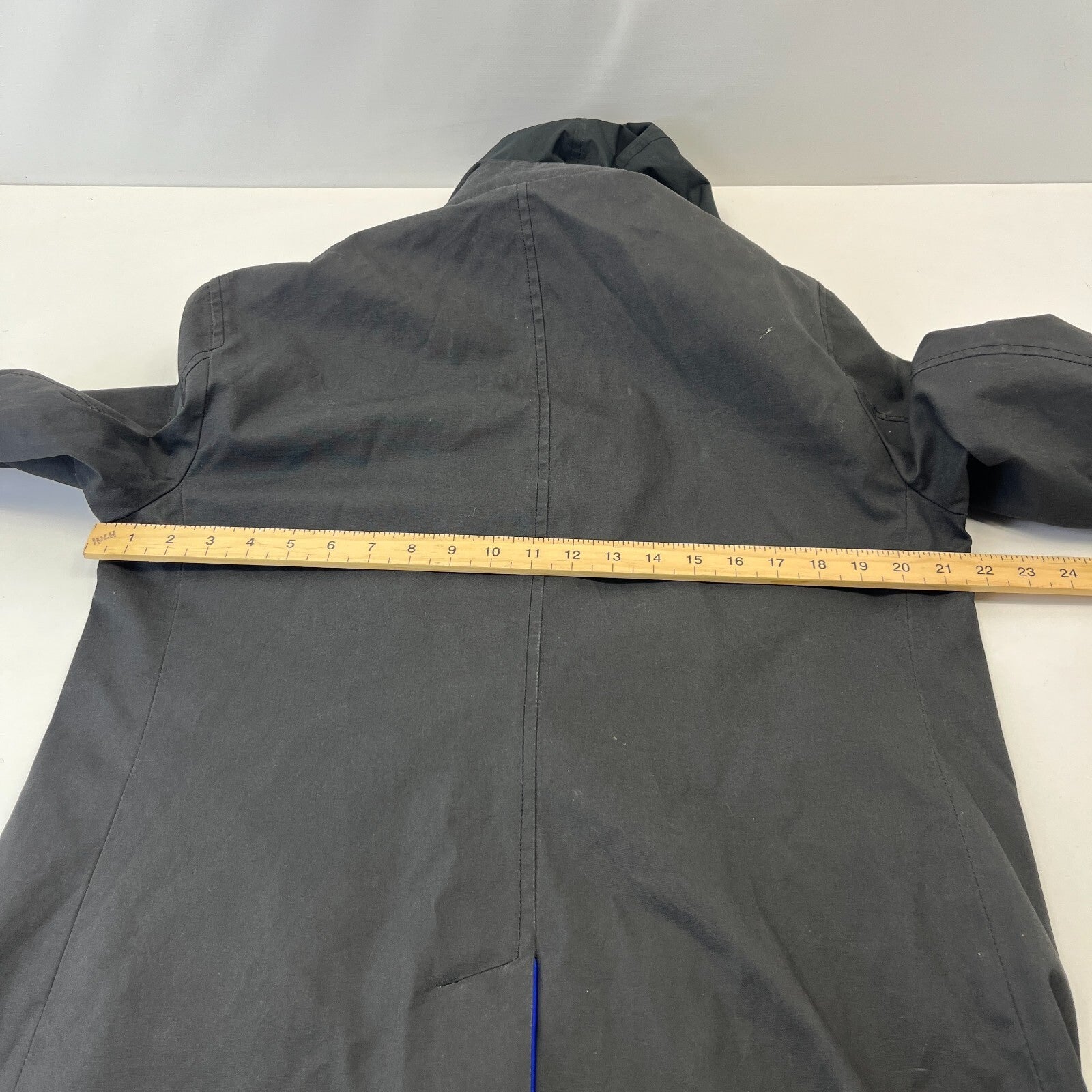 Superdry Idris Elba The Director Raincoat Jacket w/ Removable Hood Black size M