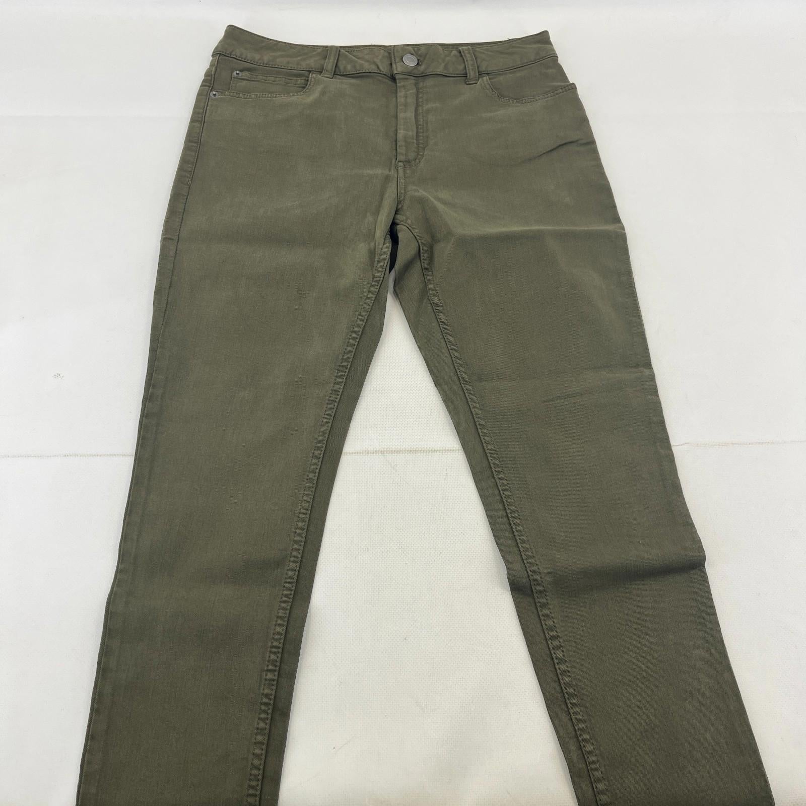 Marks & Spencer Khaki Green Super Skinny Jeans UK size 12S - NWOT