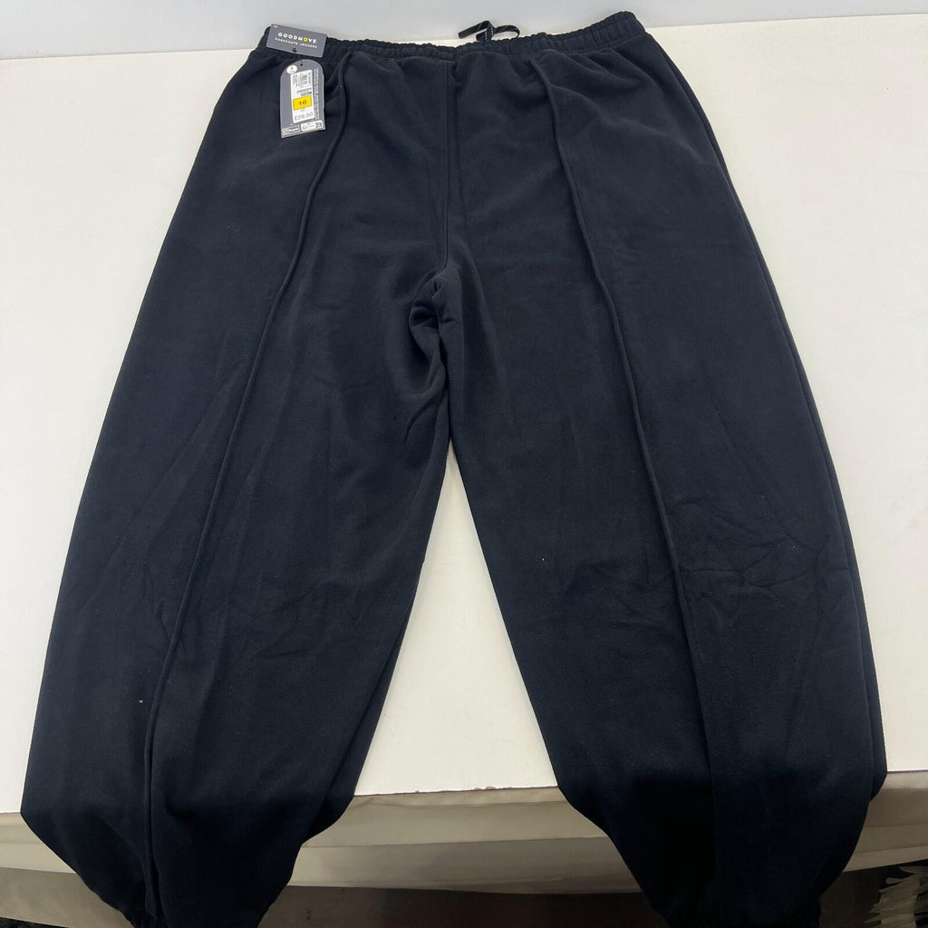 M&S Ladies Goodmove Parachute Joggers Cuffed Trousers Pants Black BNWT size 16