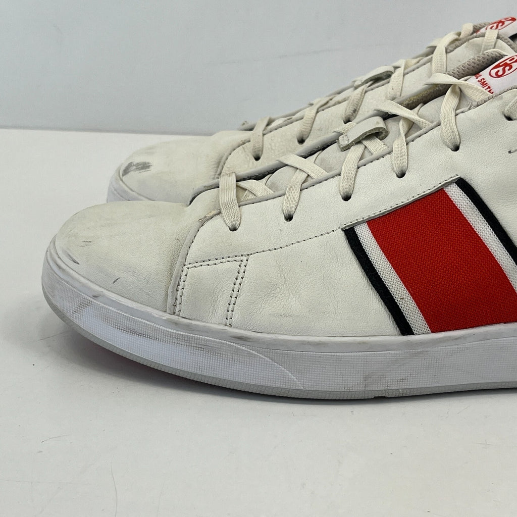 PS By Paul Smith Trainers Men's White & Red Striped Trainers size UK 11 - EU 43