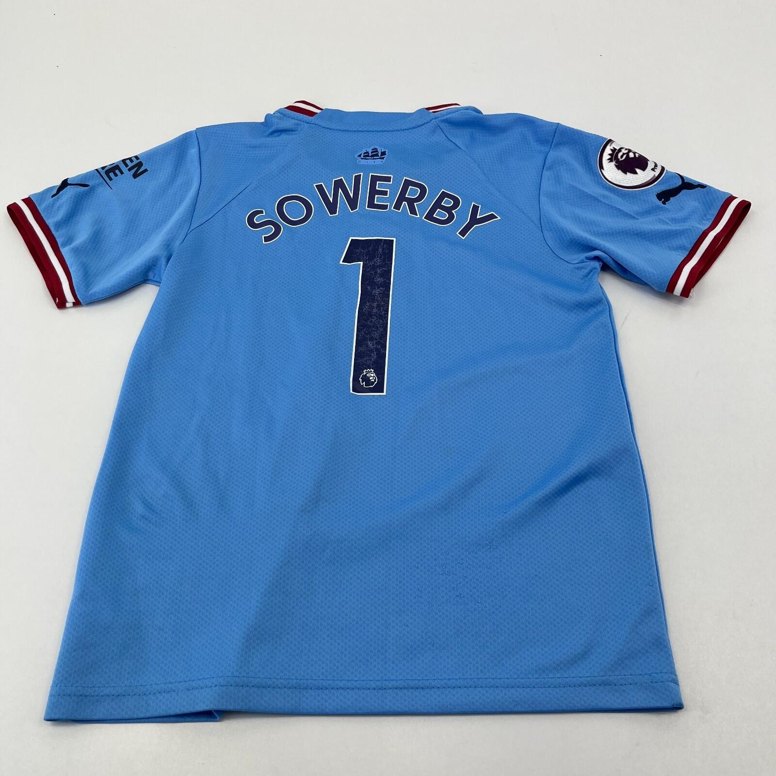 Manchester City 2022-23 Home Shirt Puma size 26 Kids 10-11 Yrs Blue - 1 Sowerby