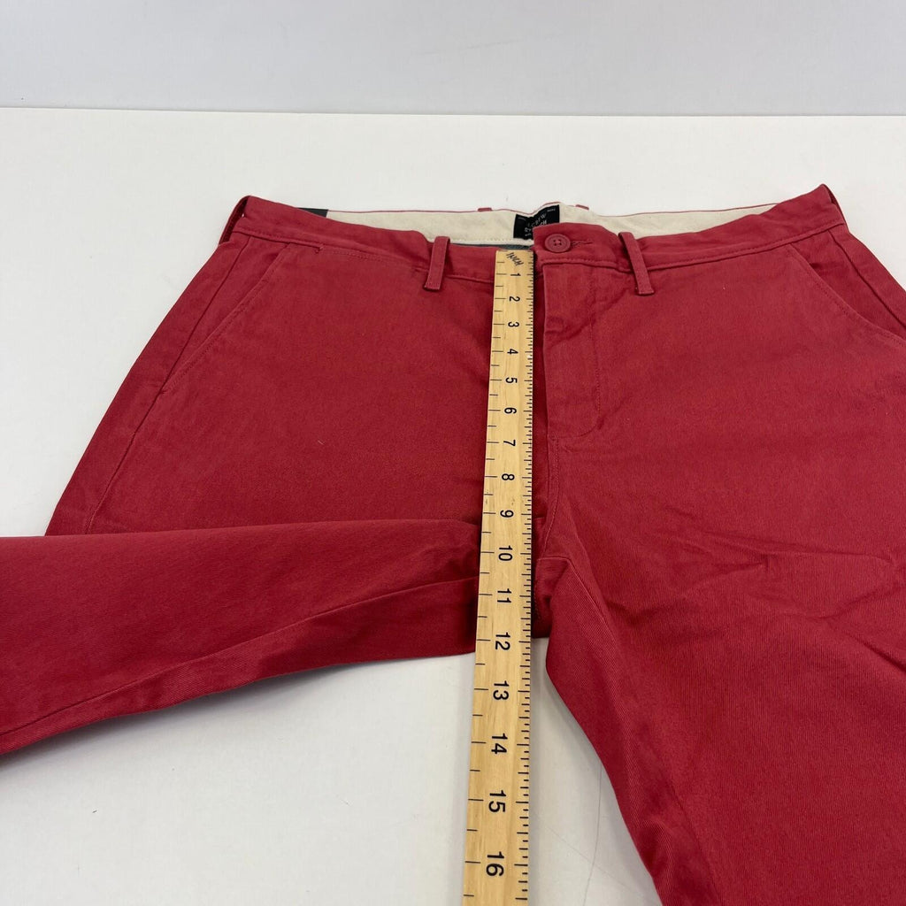 J Crew 770 Straight Stretch Chino Trousers Dark Pastel Pink Golf W32" L32" - New
