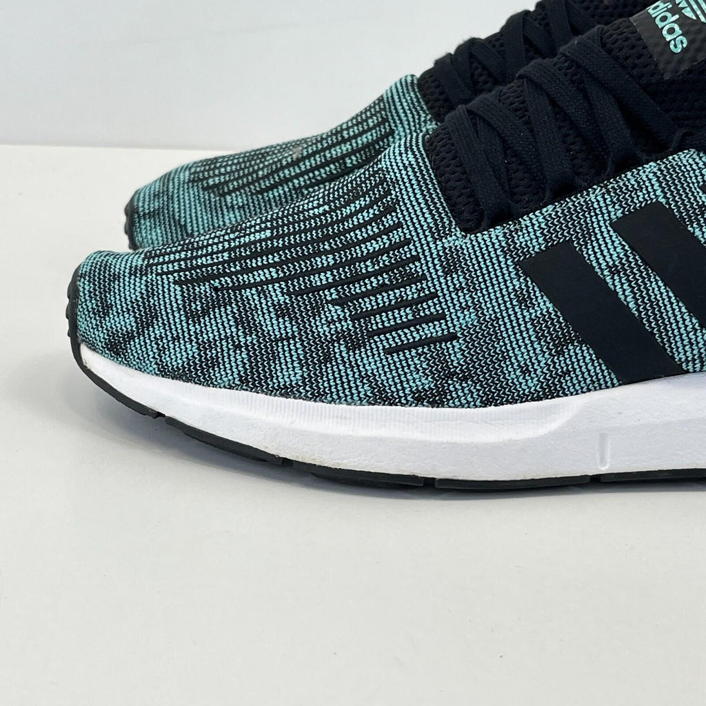Adidas Swift Run Mens Trainers Mint Green Mesh Knit UK size 10.5 - VGC