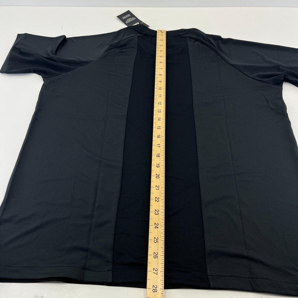 Castore AMC Mens Performance T-Shirt Tennis/Sports Black Short Sleeve size XL