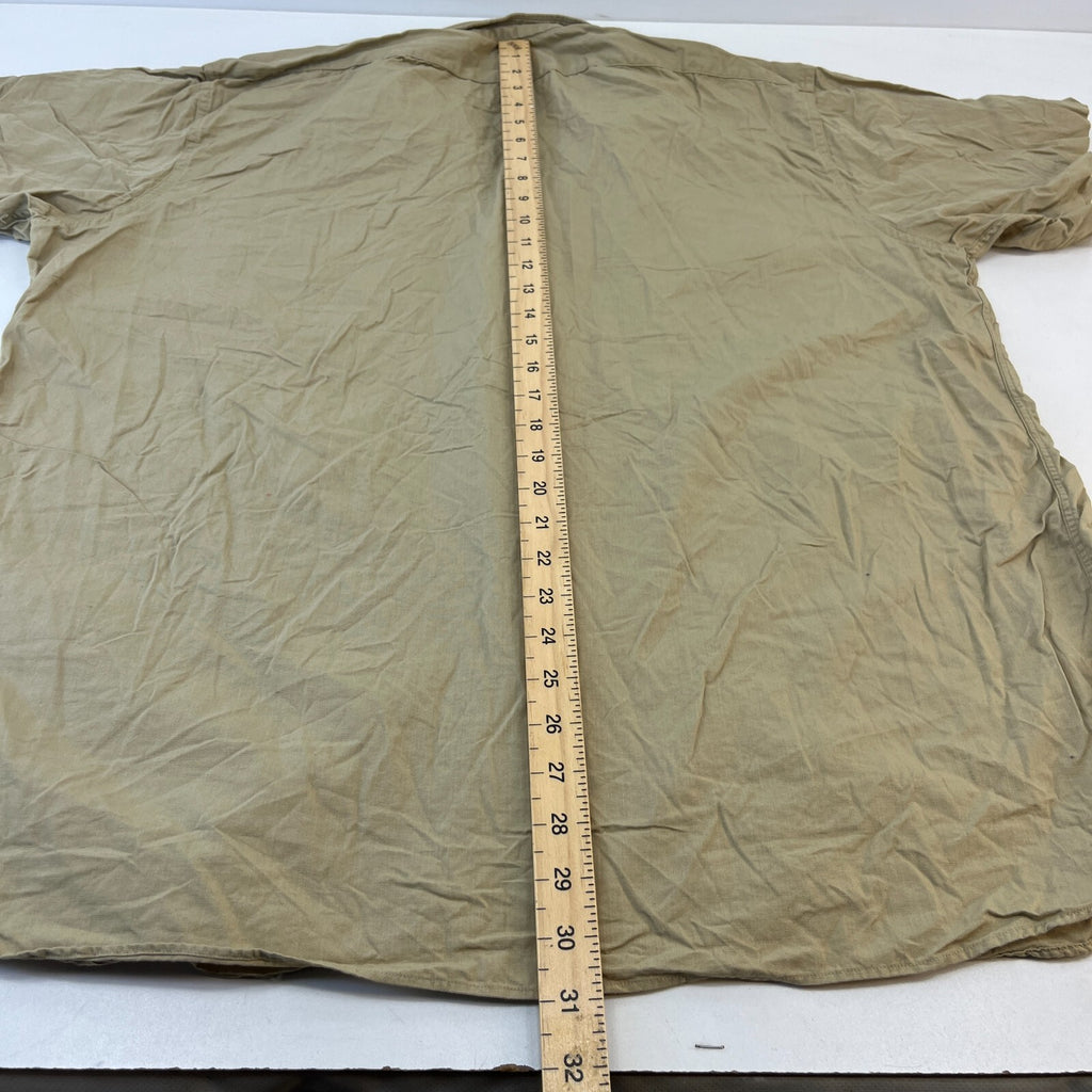 Vintage Elbeco USMC Marines Workwear Twill Shirt Short Sleeve US Military XL