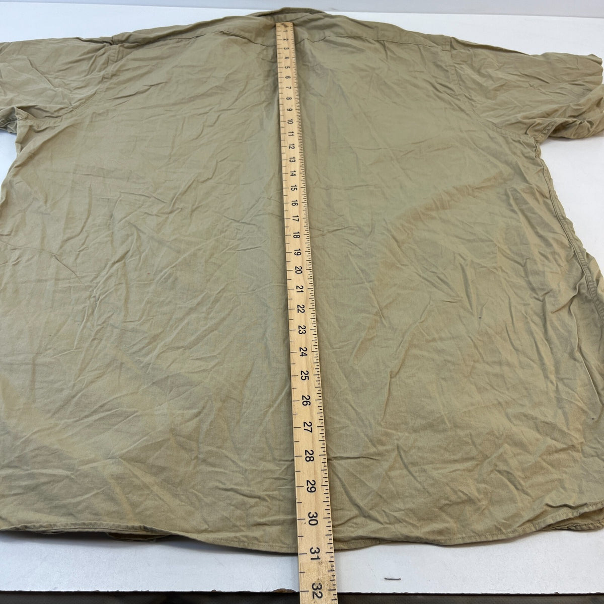 Vintage Elbeco USMC Marines Workwear Twill Shirt Short Sleeve US Military XL
