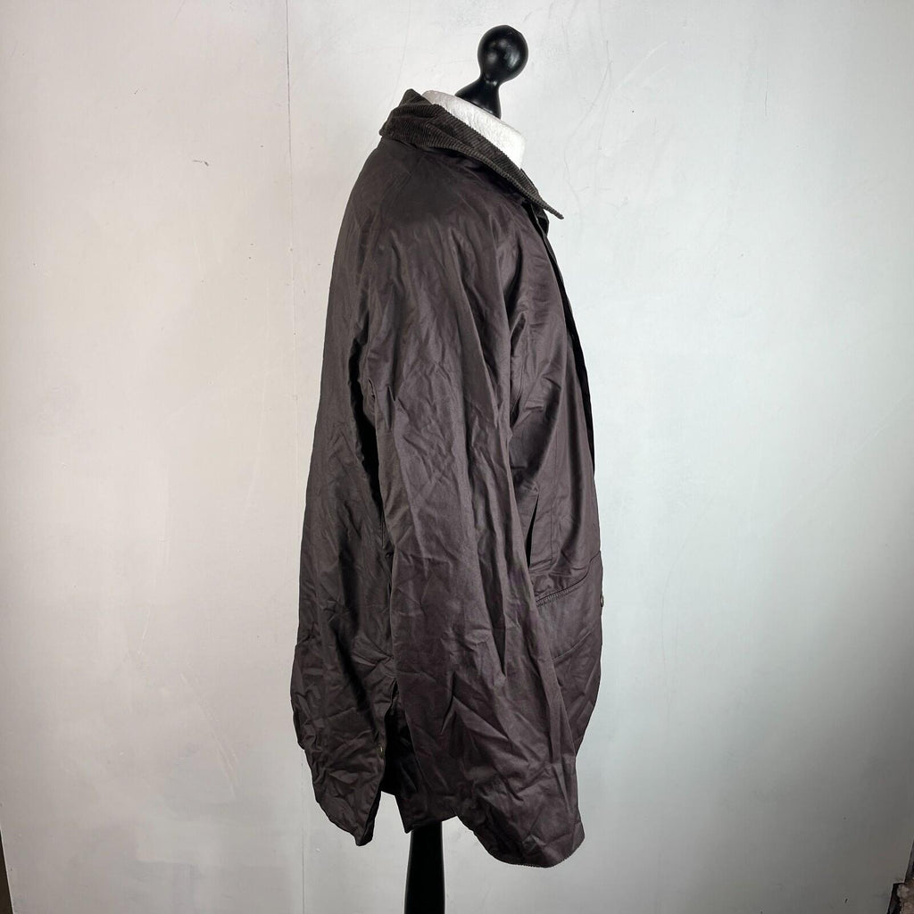 McPercy Harbour Mens Premium Wax Hunting/Farming Jacket in Brown size Large