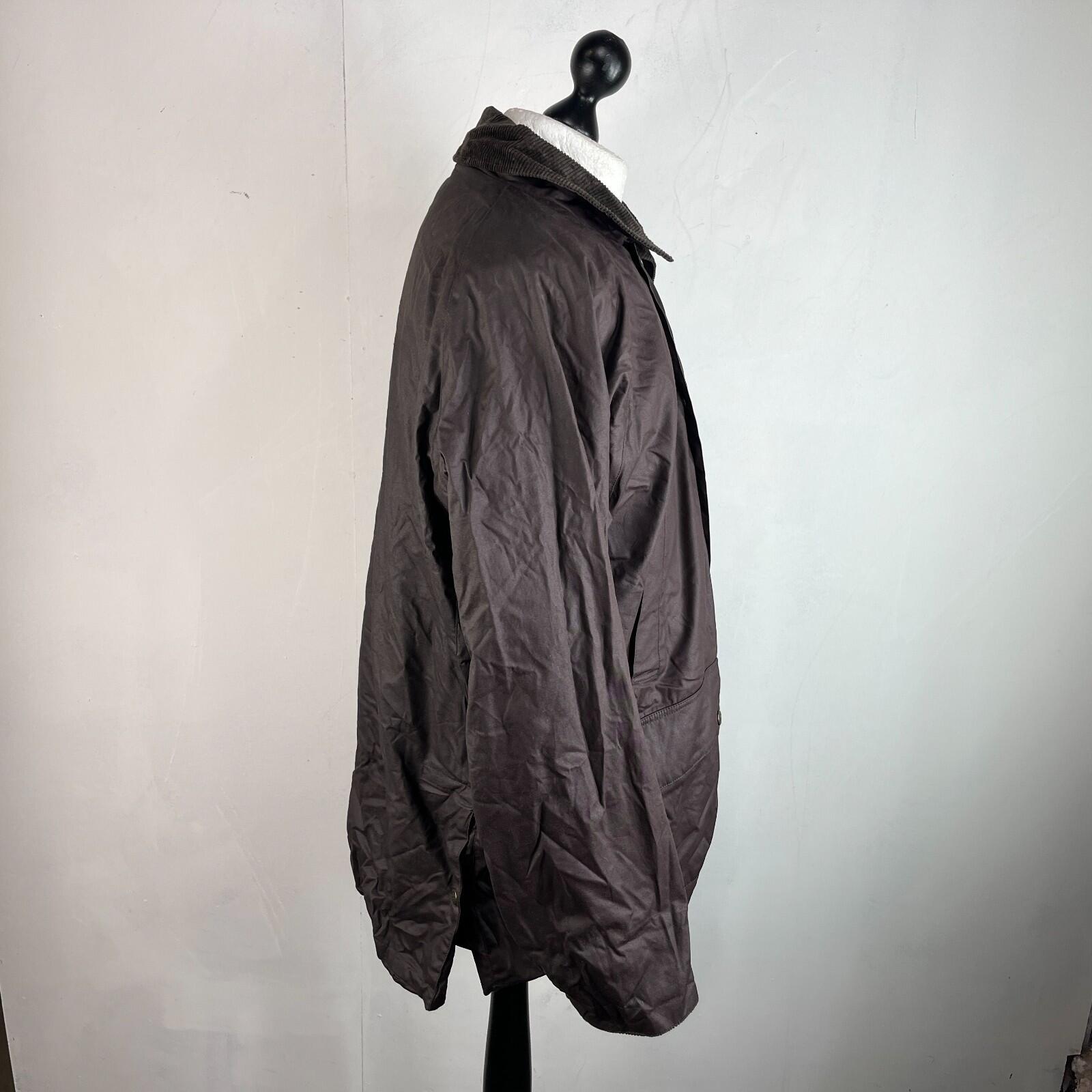 McPercy Harbour Mens Premium Wax Hunting/Farming Jacket in Brown size Large