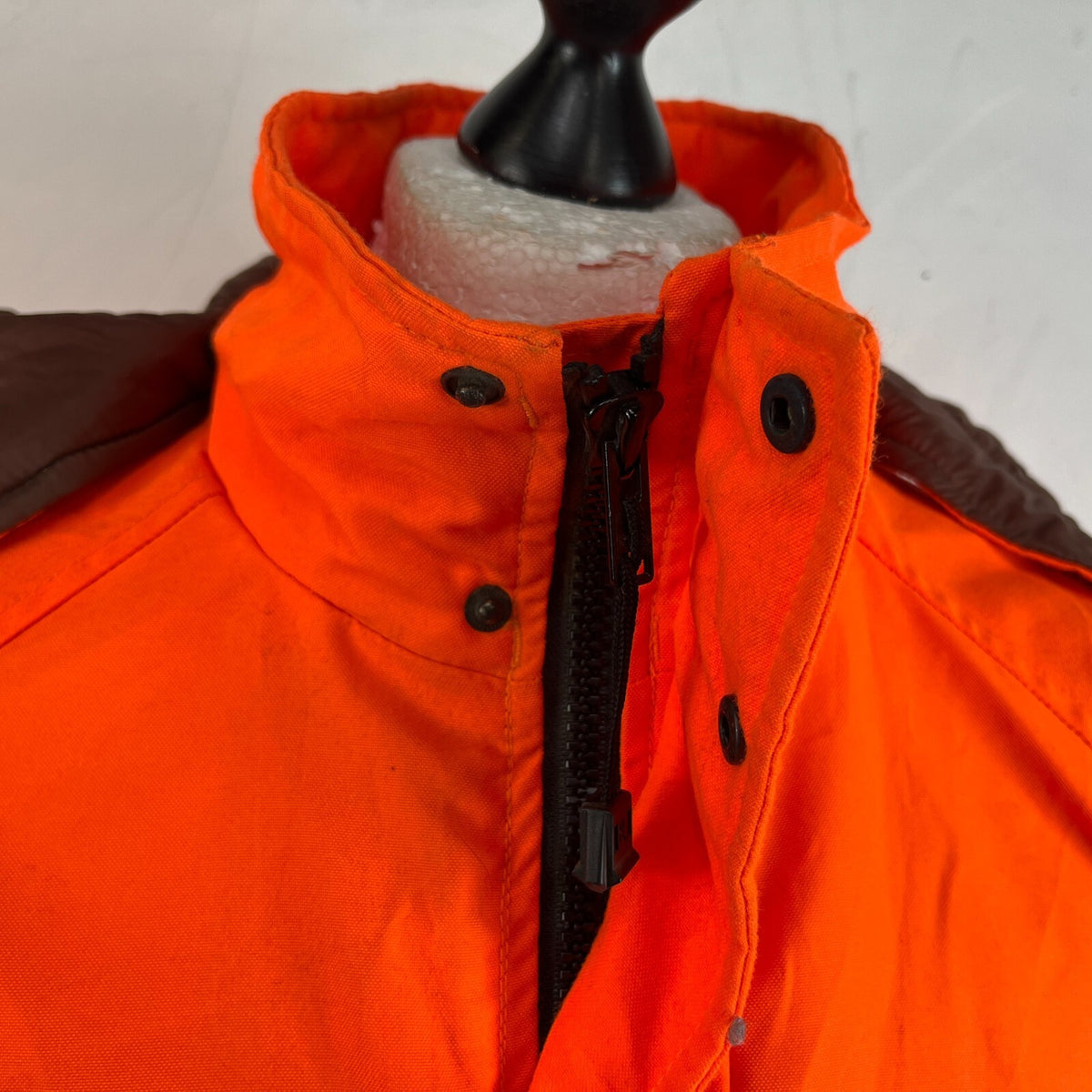 Remington Men's Jacket Coat Fluorescent Orange Waterproof Nylon Shooting Parka L