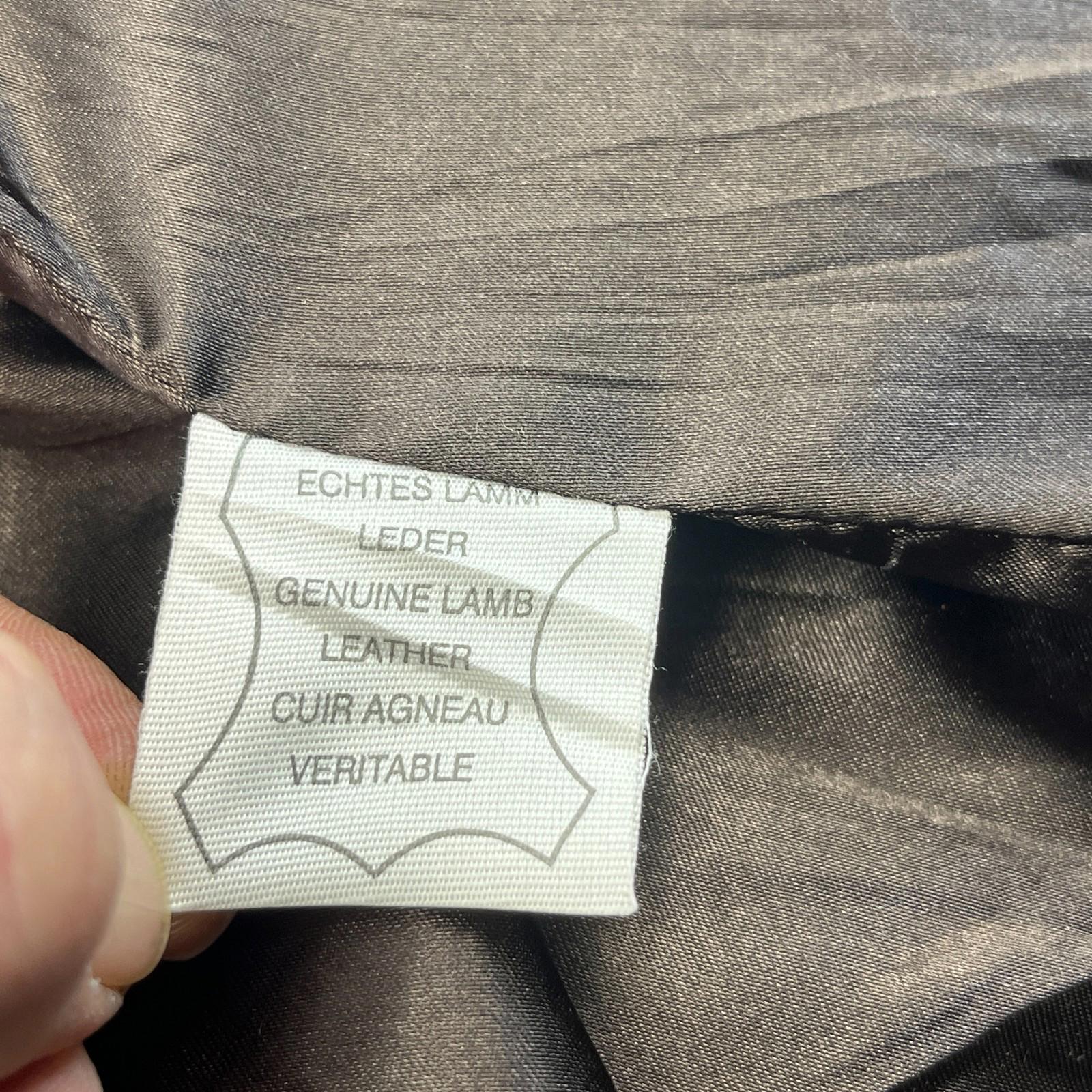 Chevignon Brown Soft Leather Jacket Men's size Large Mid Length