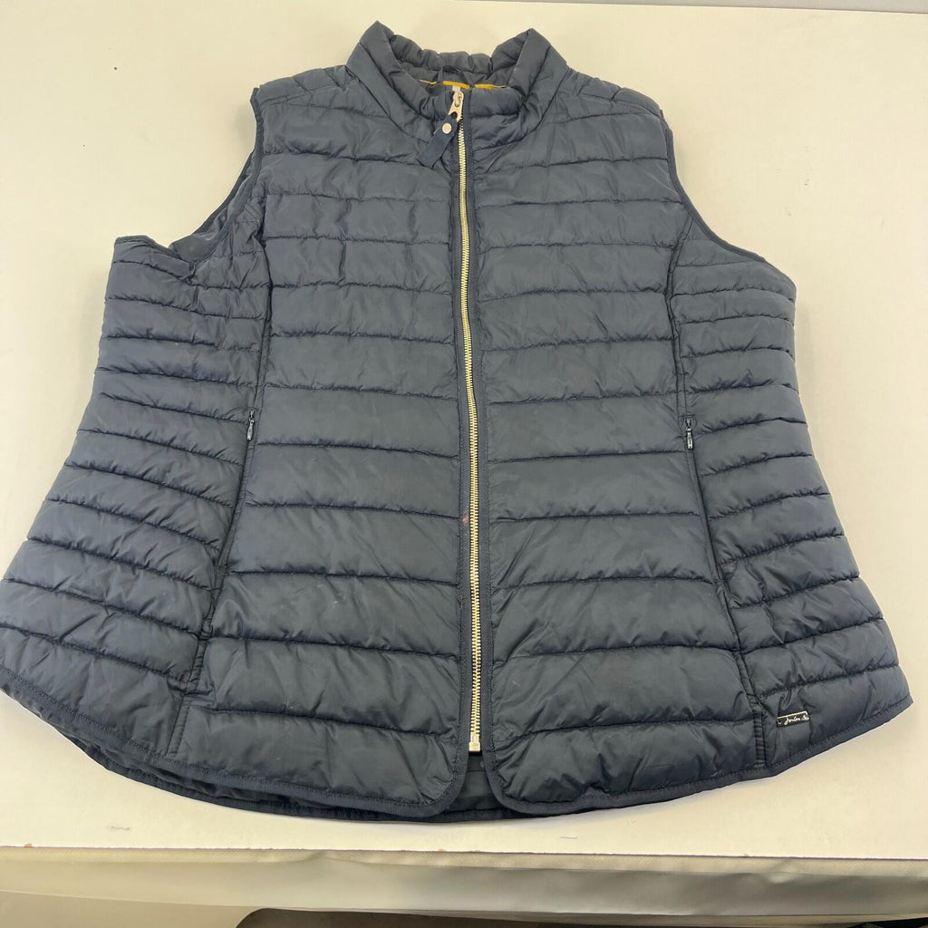 Joules Warm Welcome Collection Quilted Gilet Navy Blue size 20