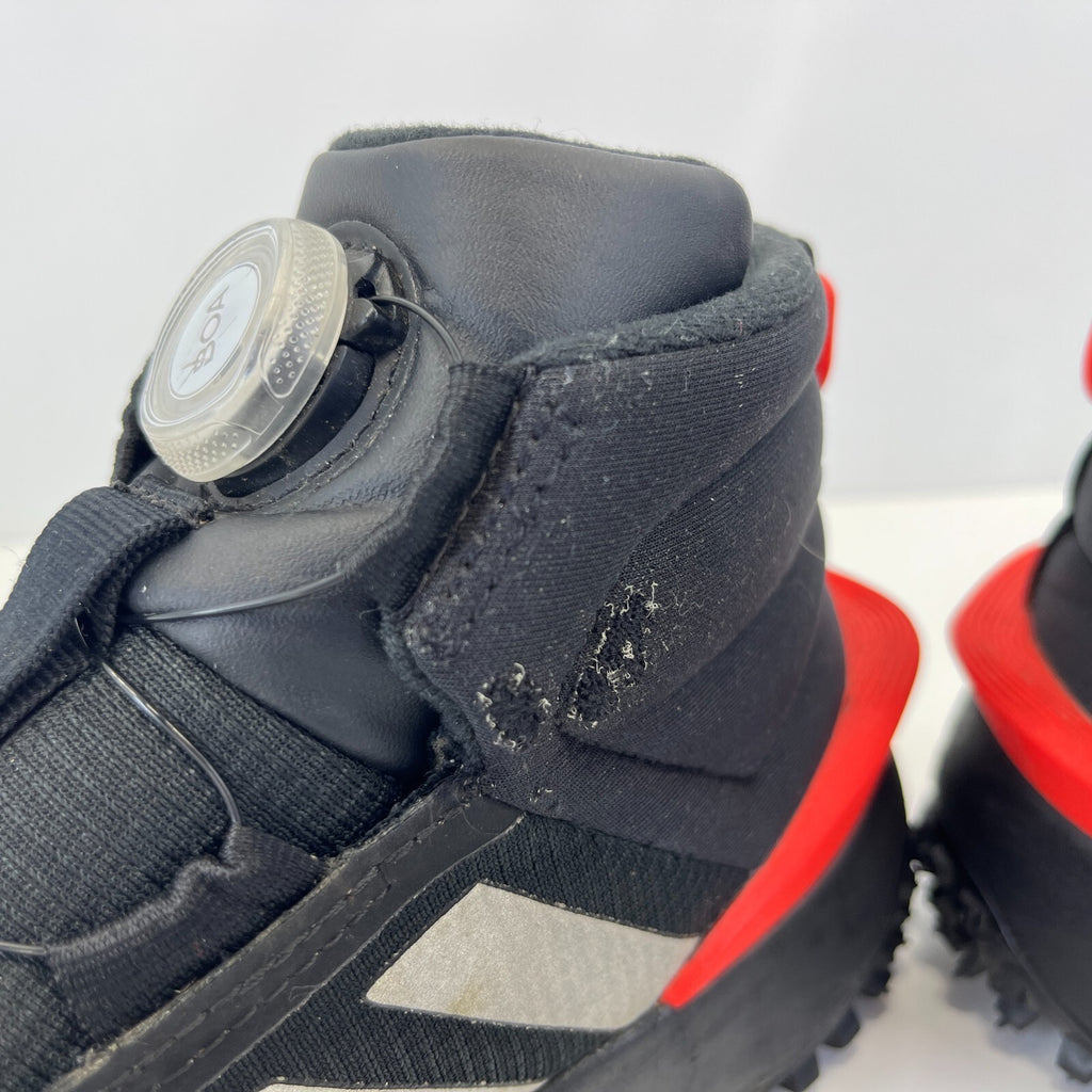 Adidas Fortatrail BOA High Top Trainers in Black & Red UK size 5 / EU 38