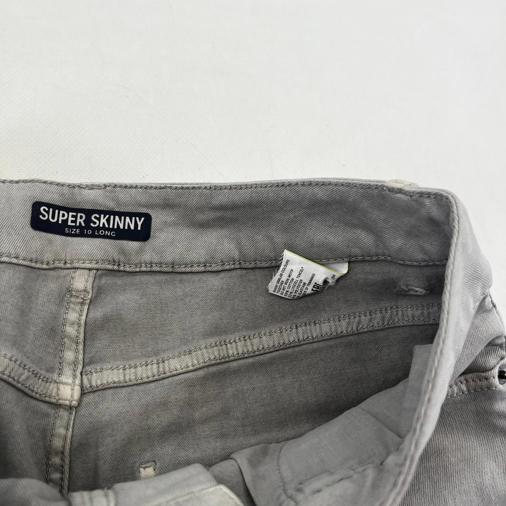 Marks & Spencer Light Grey Super Skinny Jeans - UK size 10L - BNWOT