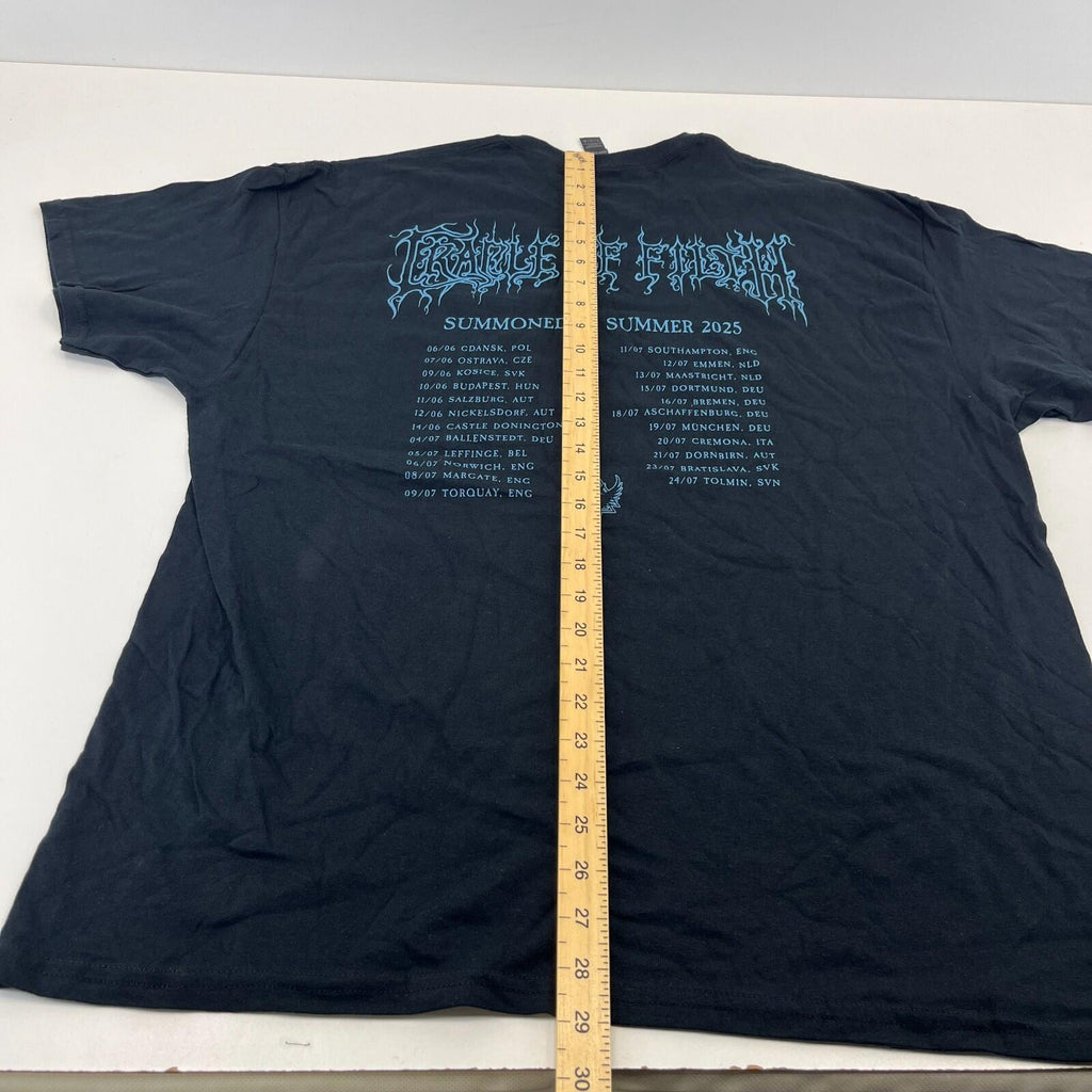 Cradle of Filth Summoned in Summer 2025 Tour T Shirt size XL - NWOT
