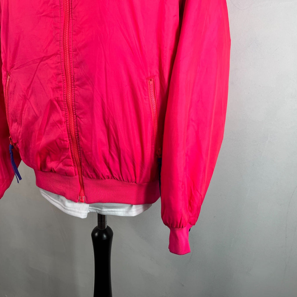 Vintage 1991 Columbia Reversible Ski/Snowboard Bomber Jacket Pink/Purple size L