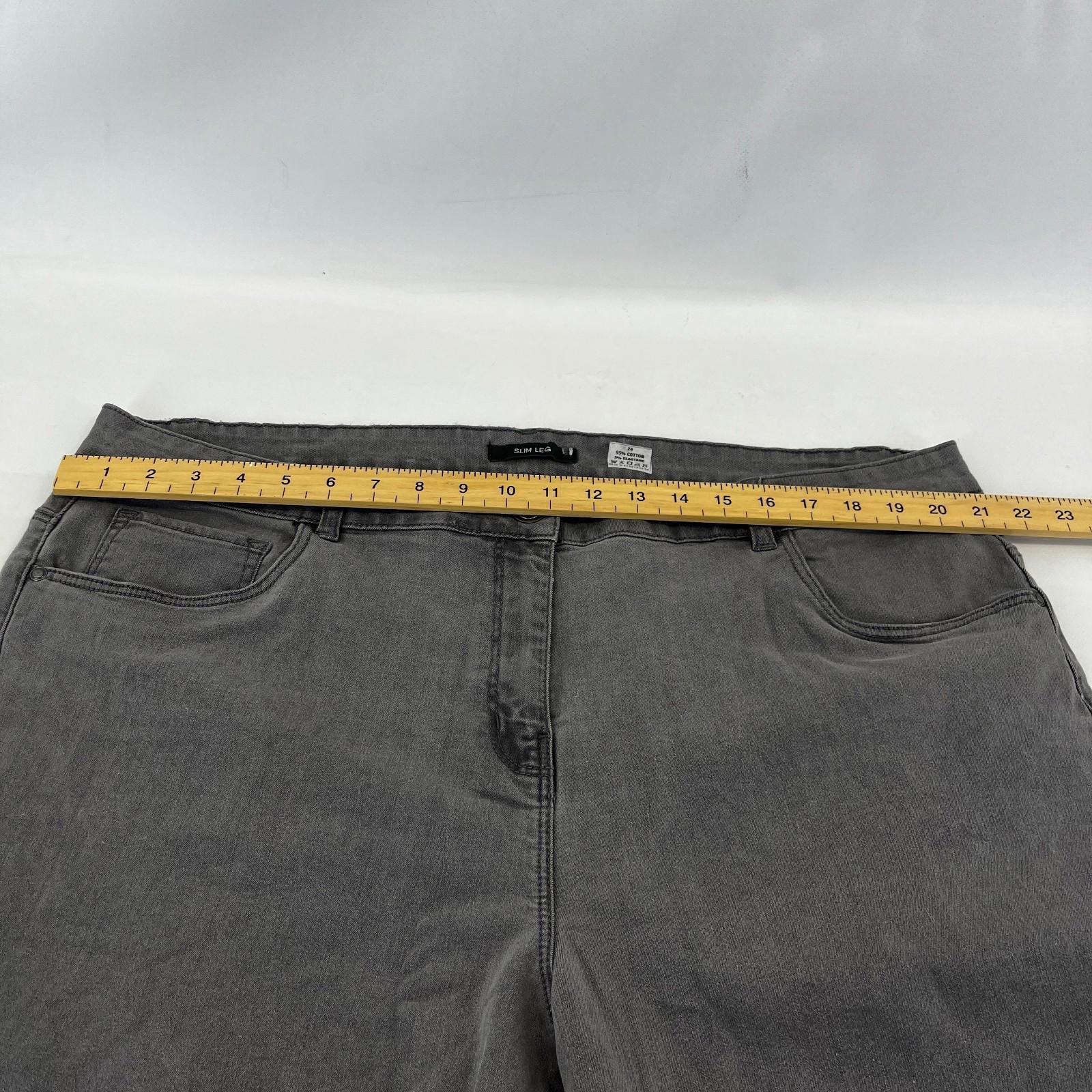 Marks & Spencer Grey Slim Leg Jeans - UK size 24 - BNWOT