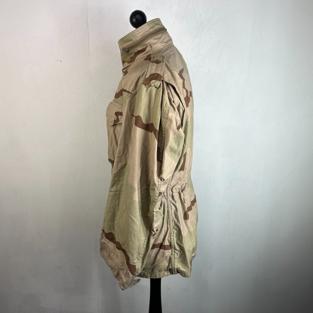 US Army Surplus Issue DCU Desert Camo Tri Colour M65 Cold Weather Jacket Medium-Regular