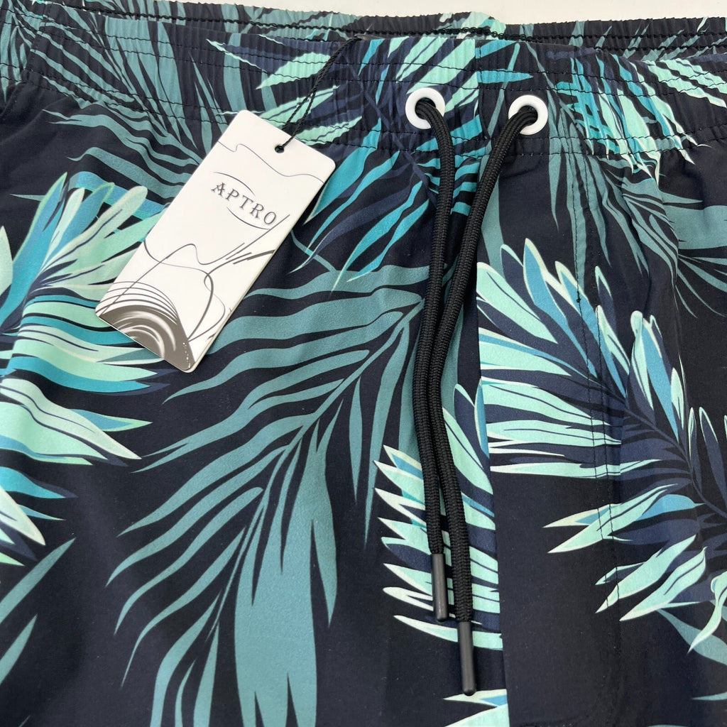 APTRO Men's Shorts Elastic Waistband Drawstring Casual Cotton Shorts size 3XL