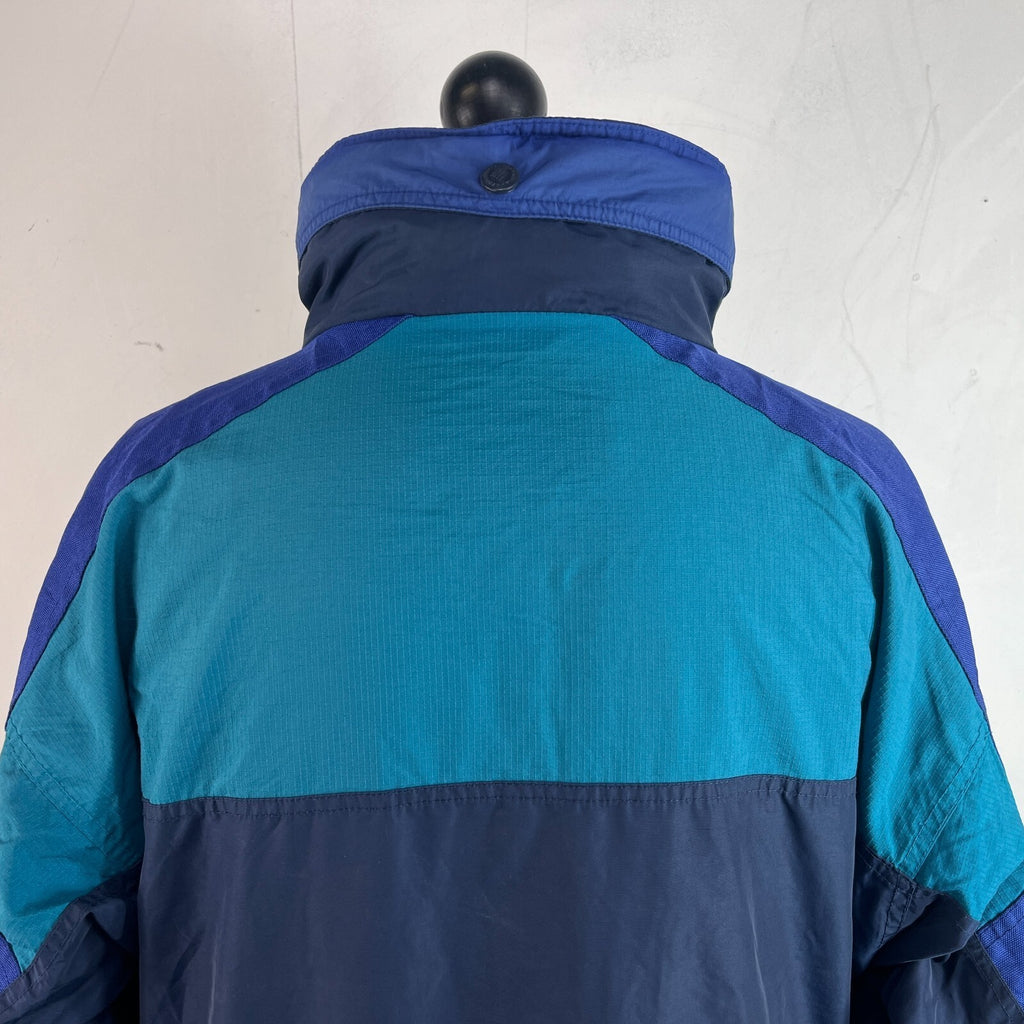 Columbia Parka Coat Womens US size L (UK 2XL) Oversized Waterproof Blue Jacket