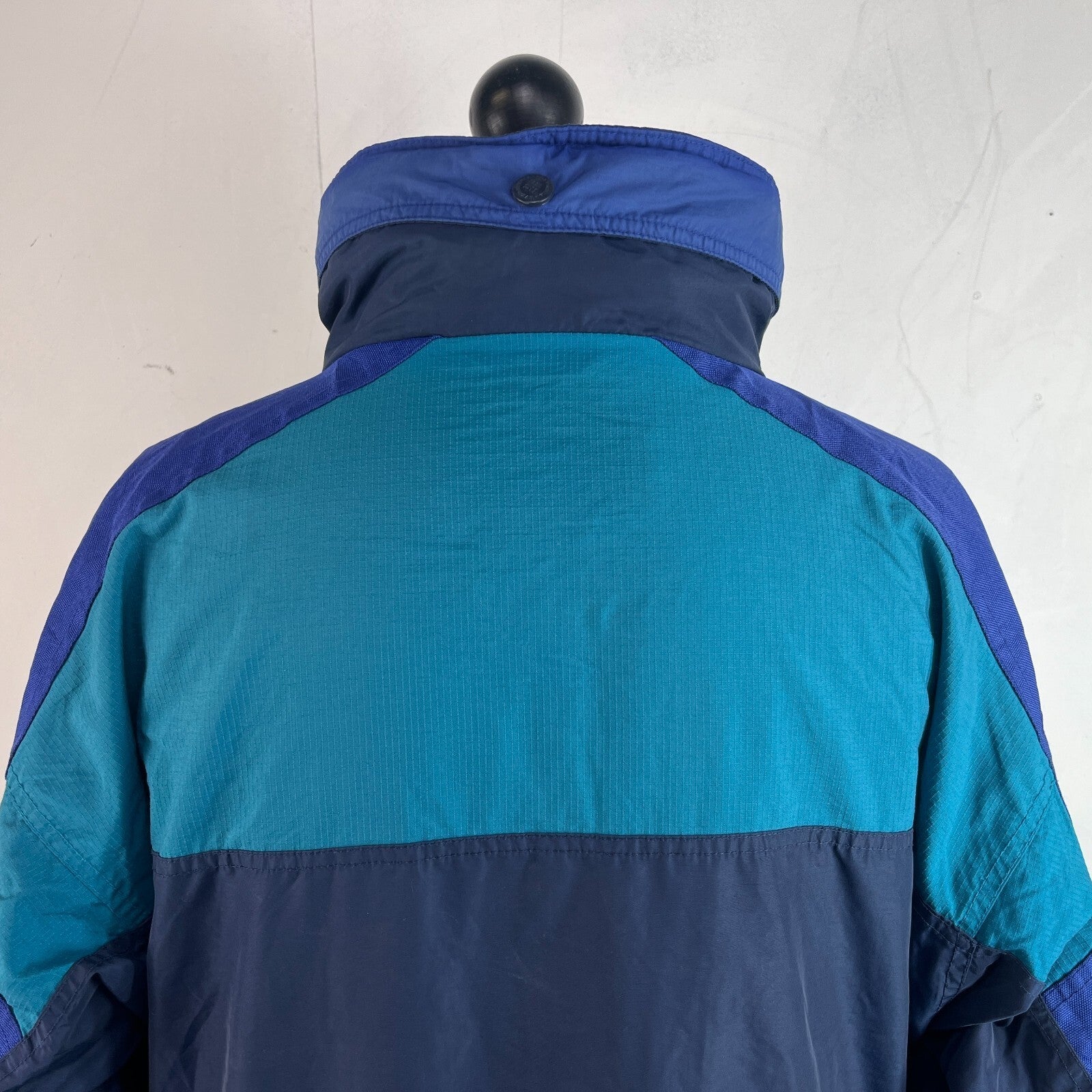 Columbia Parka Coat Womens US size L (UK 2XL) Oversized Waterproof Blue Jacket