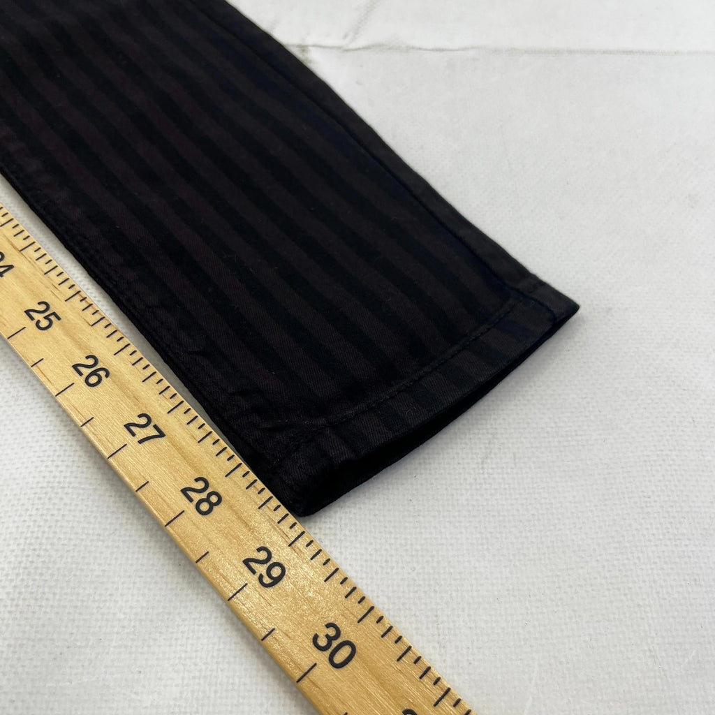 Clockhouse Womens Black/Purple Striped Jegging Jeans Skinny size 33R NWOT