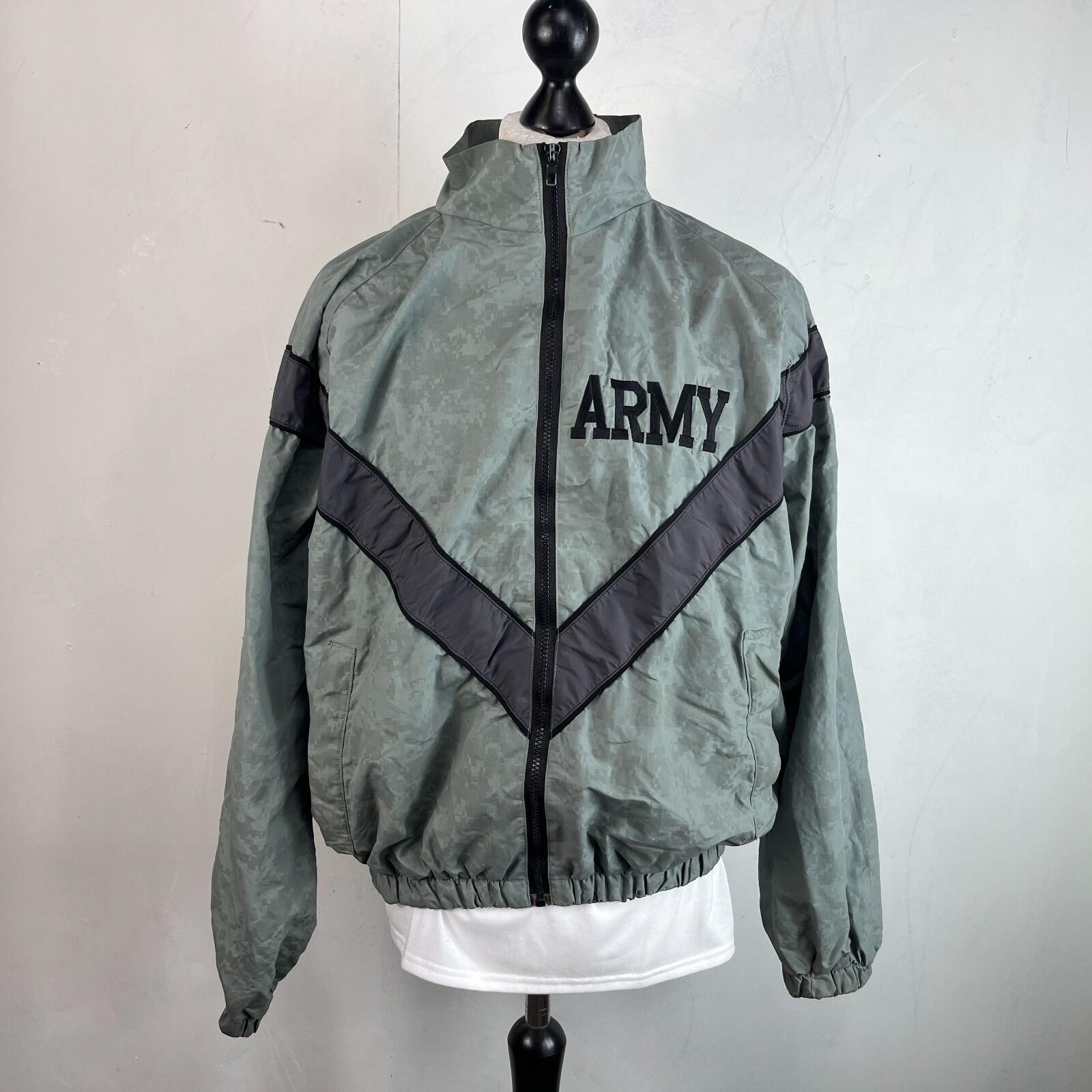 US Army Bomber Jacket Grey Digital Print Windbreaker US size Medium-Regular